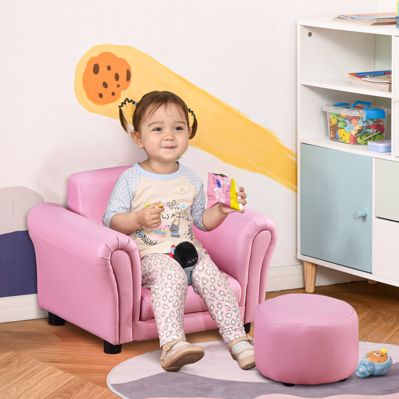 Quinlan Children's Club Chair, Pink