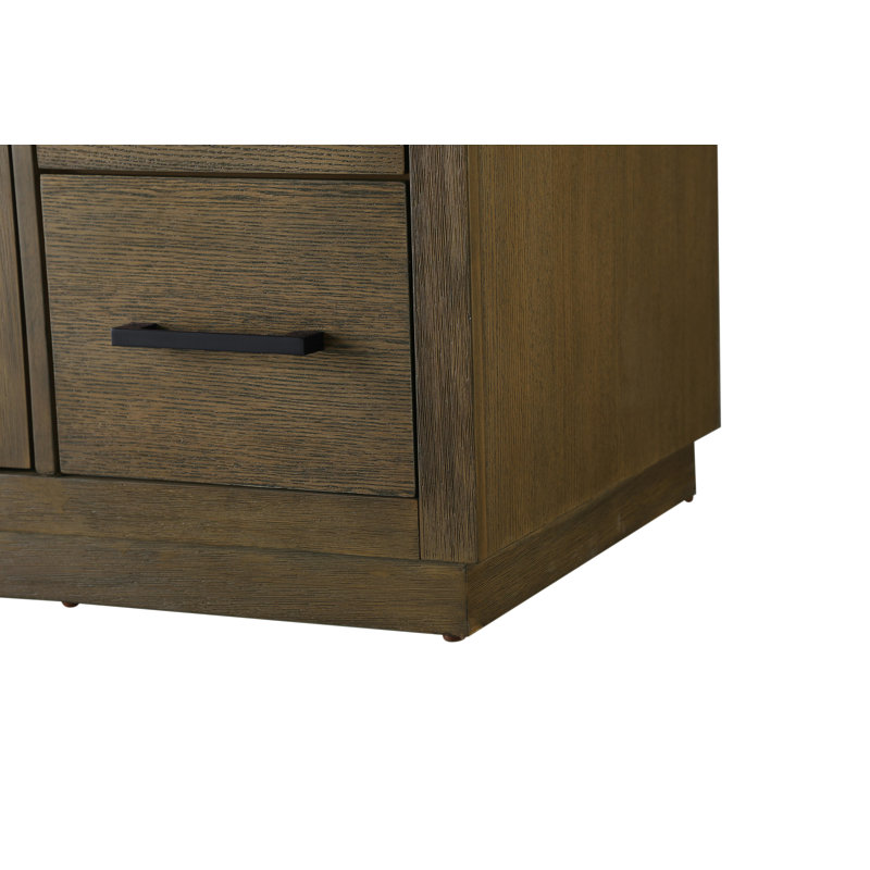 54 inch Single Bathroom Vanity, Hazel Oak