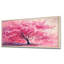 Art mural fleur rose, toile d'arbre en fleurs, arbre en fleurs rose-2083175366-2083175385