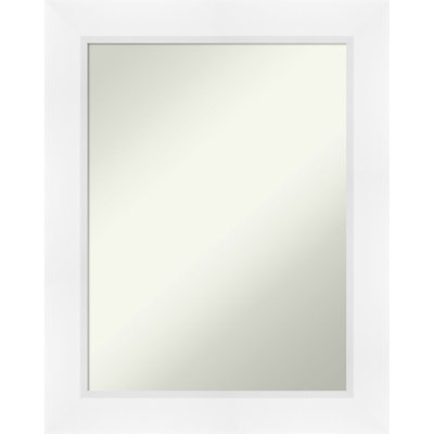 Sloped Non-Beveled Framed Wall Mirror