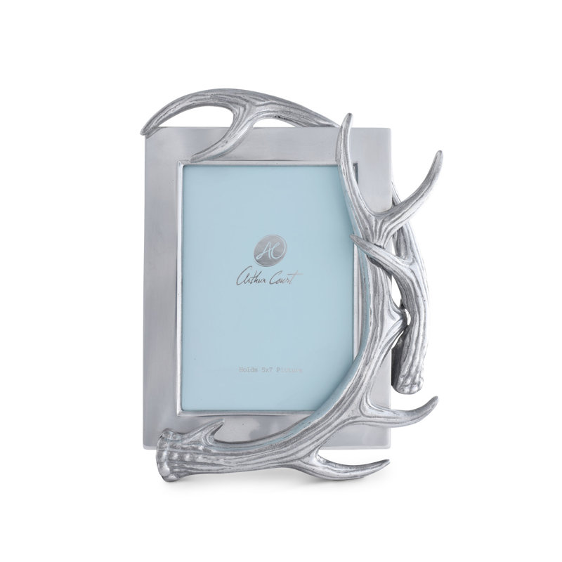 Antler Silver Metal Picture Frame