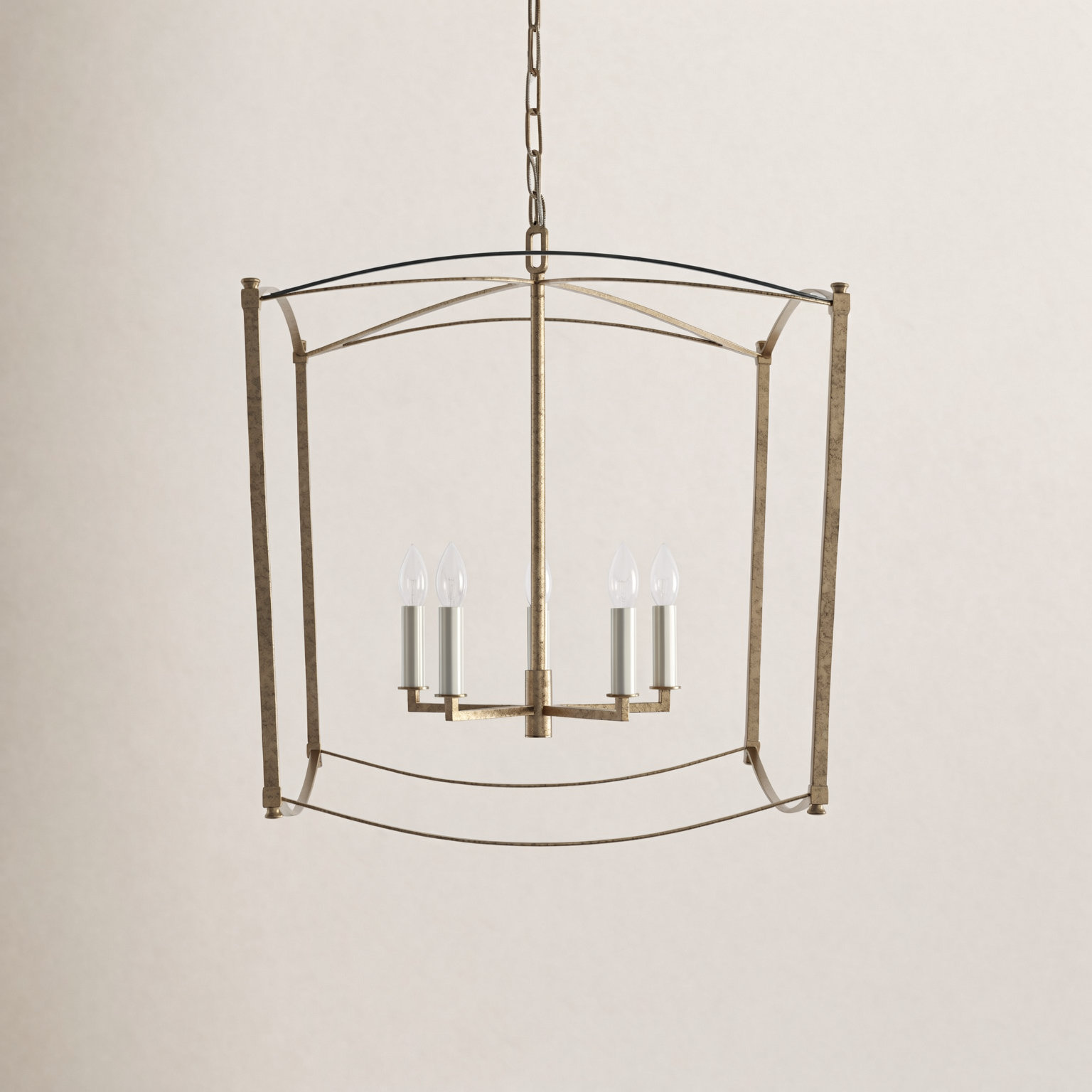 Olive 5-Light Chandelier, Antique Gild