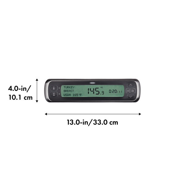 FixtureDisplays Sonde de thermomètre à viande numérique pour barbecue,  four, barbecue et fumoir avec alarme minuterie Fixturedisplays 16810 -  Wayfair Canada