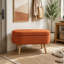 Banc de rangement avec repose-pieds ovale-62776088