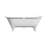 Janeese 70'' x 32'' Soaking Cast Iron Bathtub-17755901-17755900