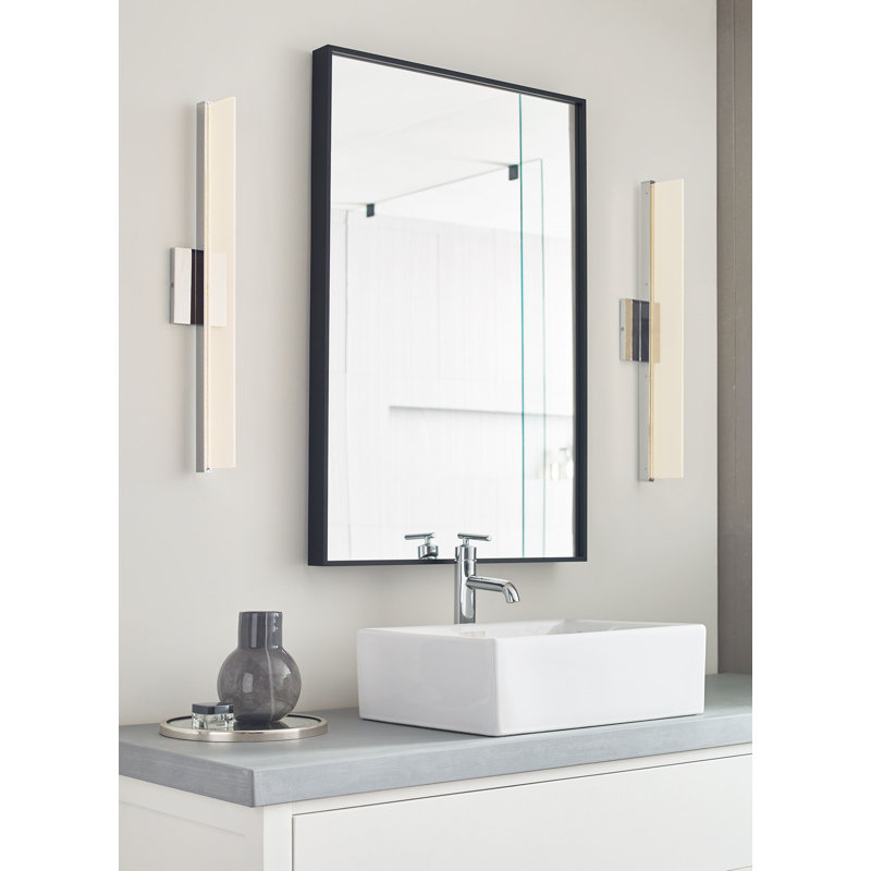 Span 1 - Light LED Bath Bar, Chrome direct/indirect 277V, 3000K, 24"