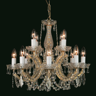 12-Light Candle Style Chandelier