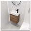 Meuble-lavabo flottant avec base simple pré-assemblée