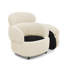 Upholstered Swivel Storage Accent Chair With Casters Single Lounge Armchair With Hidden Storagesuitable-2133947347