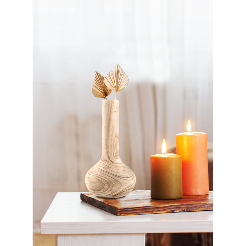 Natividad Handmade Wood Table Vase