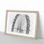 The London Eye London in Abstract - Picture Frame Graphic Art Print-55737905-55737901