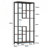 6-Tier Rustic Brown Industrial 8-Shelf Etagere Bookcase Storage