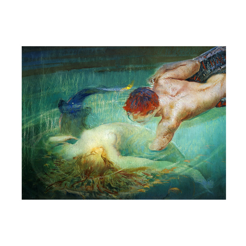 Art abstrait sur toile, "Inconnu" par Bartolo Di Fredi, H 35 po x l 47 po