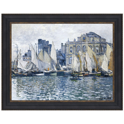 «The Museum at Le Havre, 1873» par Claude-Oscar Monet, reproduction d'art encadrée