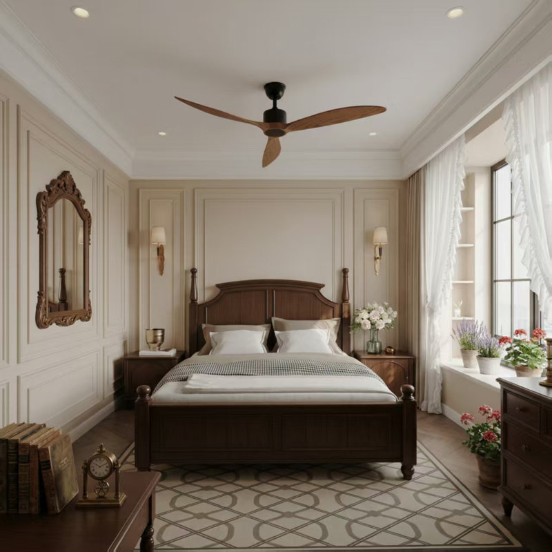 65" 3-Blade Ceiling Fan - 6 Speed Settings With Remote Control