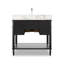 Toulouse Single Vanity-Satin Black Veneer-189492439
