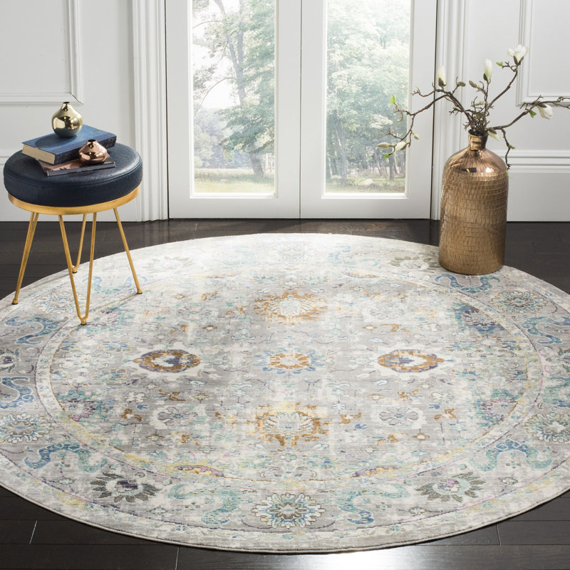 Kashief Performance Oriental Rug, Round 6'7"