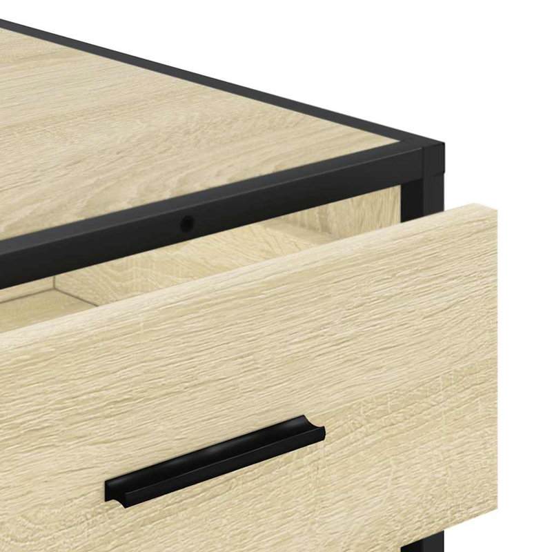Annalaura Metal Accent Chest, Sonoma Oak