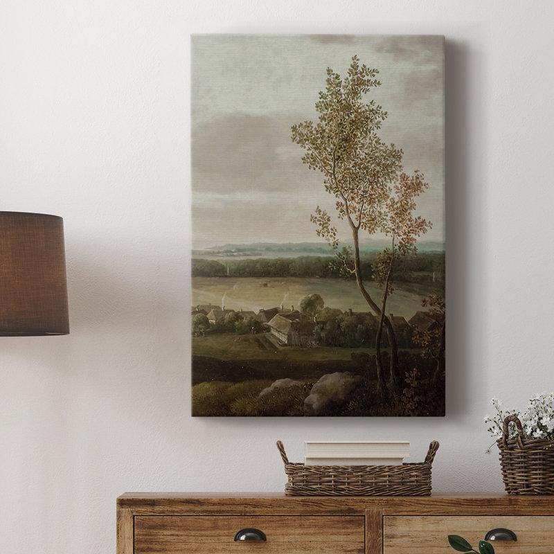 Paysage rétro CCLII - galerie Cavas, H 60 po x l 40 po
