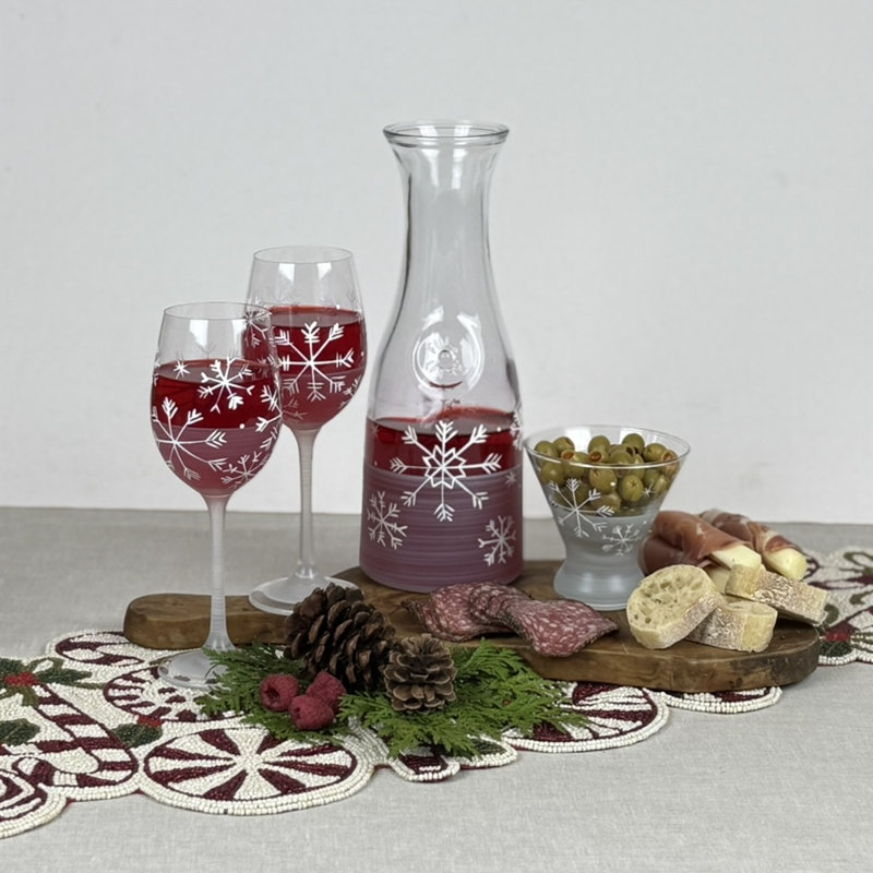 Winter Wonderland Snowflake Carafe
