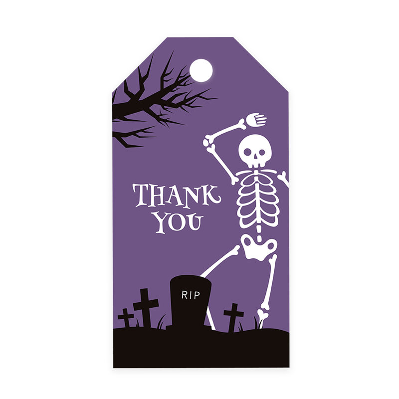 Sacs-cadeaux jetables en papier Skeleton Graveyard