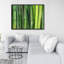 Impression sur toile de bambou vert