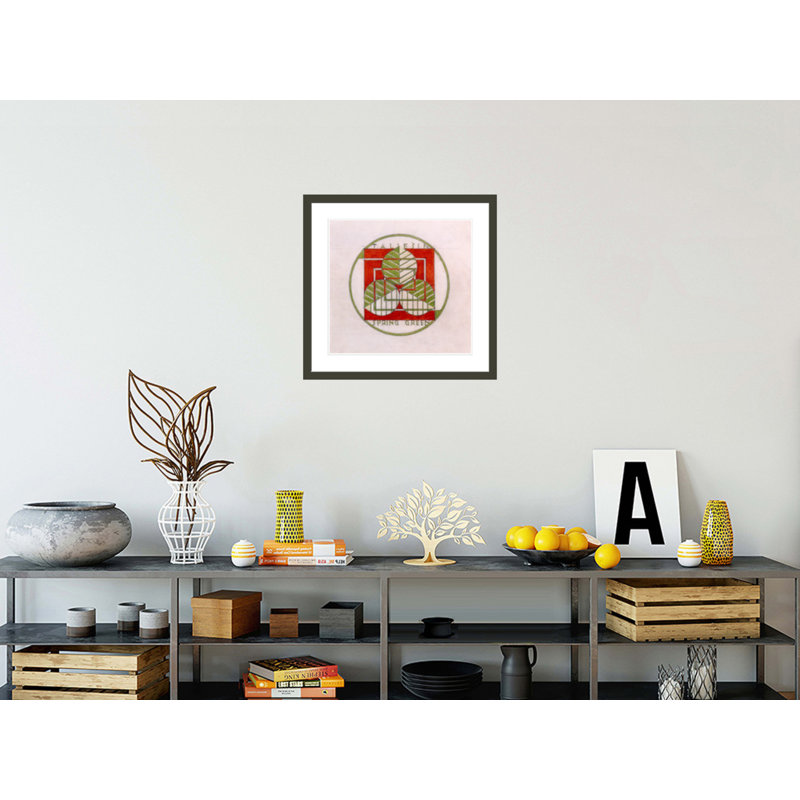 «Spring Green Design», conception circulaire transparente par Frank Lloyd Wright - impression giclée encadrée