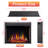 Black Electric Fireplace Insert-668684878