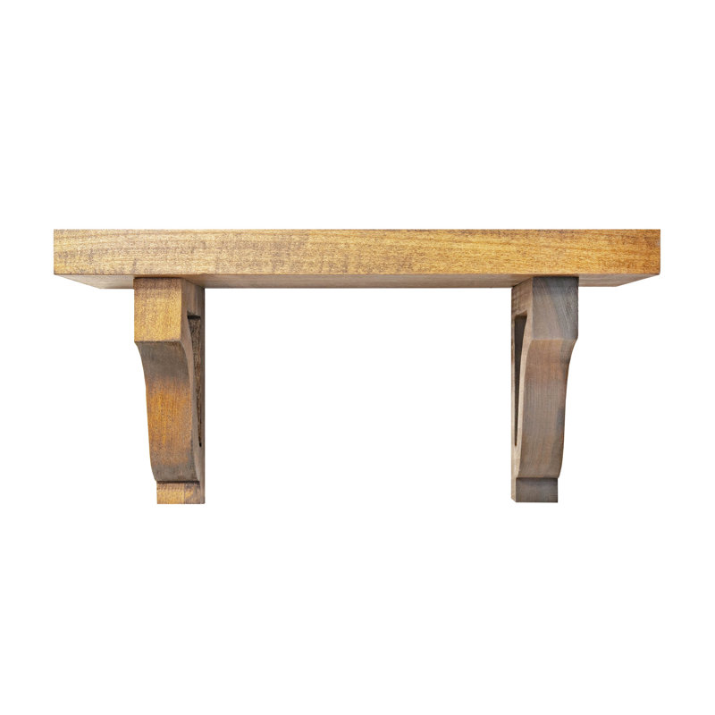 2" Shelves/W Corbels, 11" H x 42" W x 8" D