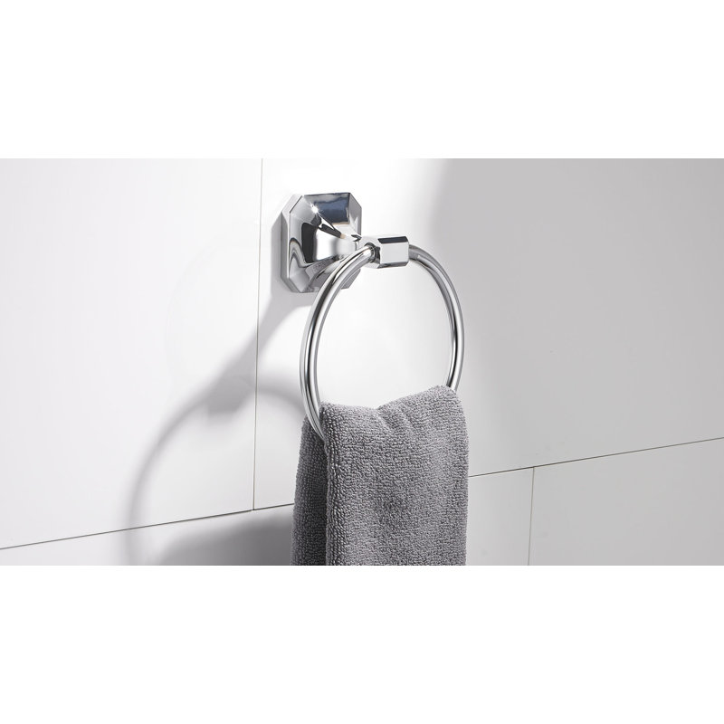 Riviera Towel Ring, Chrome