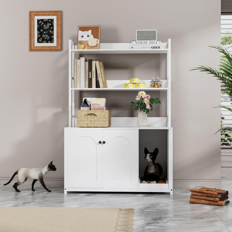 MDF Litter Box, White