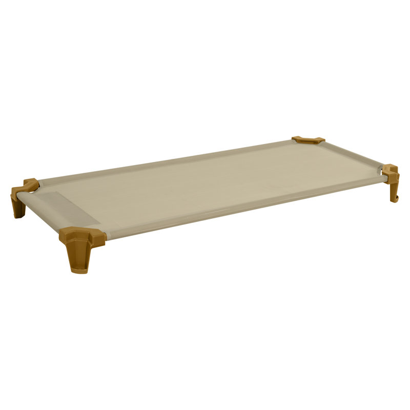 Lit de camp pour enfant empilable assemblé, Brun clair, Standard