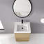 Meuble-lavabo autoportant simple 24 po avec plateau en résine Hollah-588823575