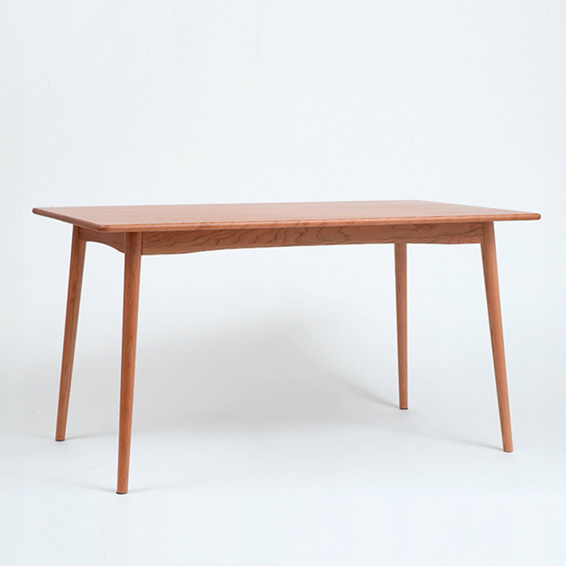 Khairi Cherry Solid Wood Dining Table, 29.92" W x 47.24" L