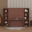 Grand lit escamotable avec bureau et bibliothèque-187079614