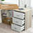 55 Inch Reversible L Shaped Computer Desk with 3 Drawers, Corner Desk with Storage Shelves and Removable Monitor Stand-1519856737