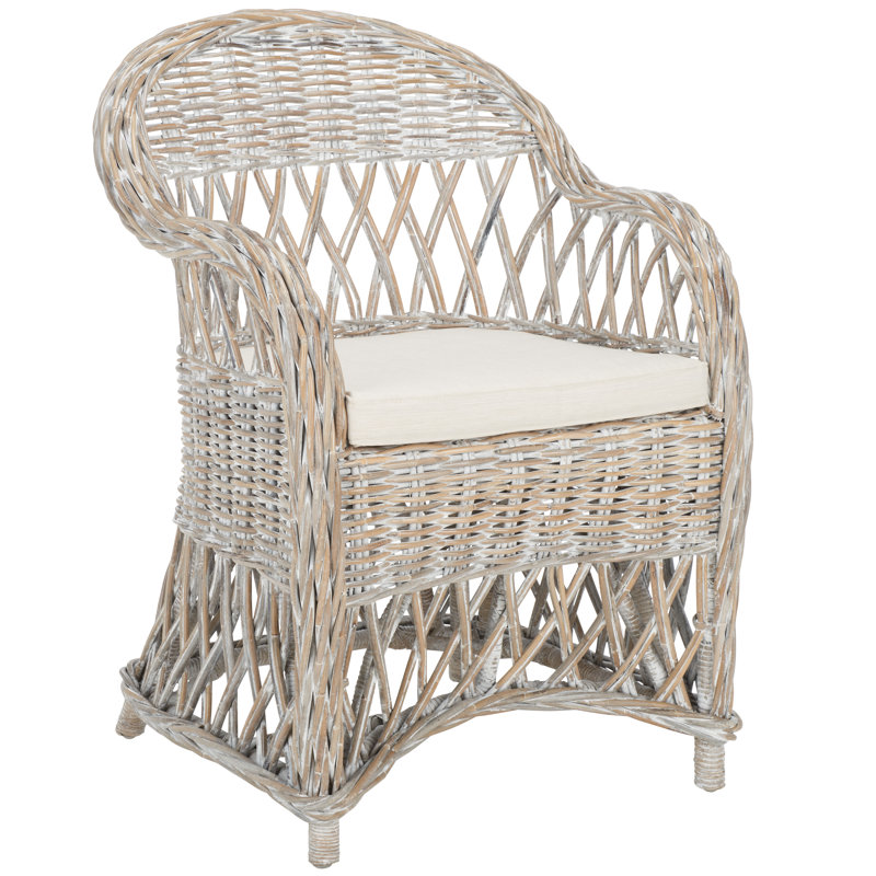 Sephina Upholstered Armchair, Gray White Wash