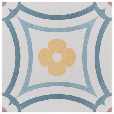 Carreau de porcelaine 8 "x 8" Caprice Saint Tropez