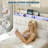 Bed Frame with 2 Storage Drawers, Upholstered Bed Frame with LED Light-738286141-738286140