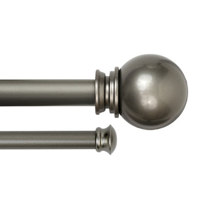 Havsa Steel Adjustable Double Curtain Rod