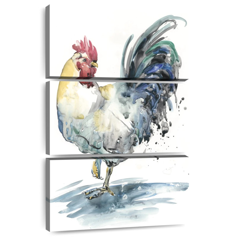 Brampt Rooster Splash I, 32" H x 20" W
