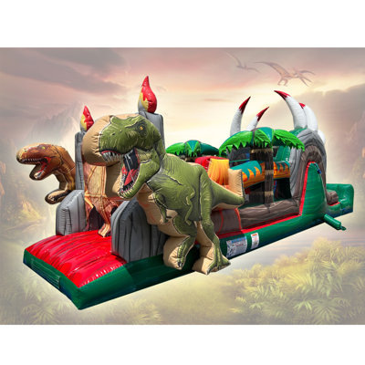 9' x 36' Inflatable Obstacle Course with Air Blower