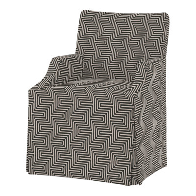 Lia 19'' H Upholstered Maple Armchair
