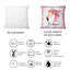 Coussin décoratif Be Beve Flamant rose avec plumes - imprimé traditionnel-1725710824