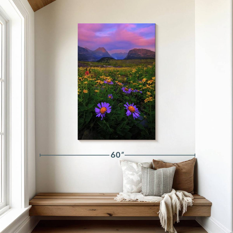 Alvord Glacier Park Flower Field, 45" H x 30" W