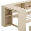 Lit plateforme simple en bois avec tête de lit tapissier, tablettes, tiroirs et station de charge-197203936-197203943