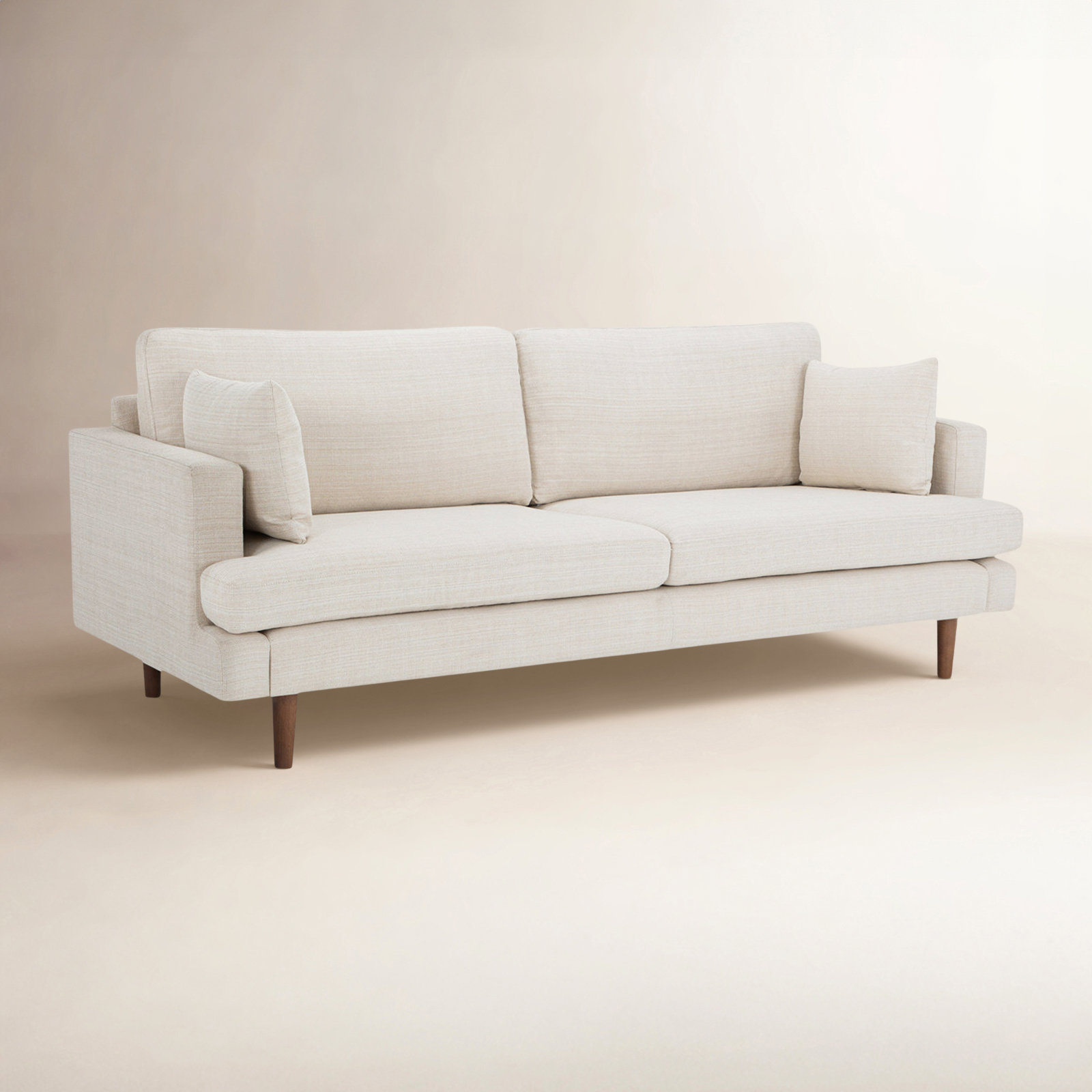 Laguna 83'' Upholstered Sofa, Cream Performance Basketweave