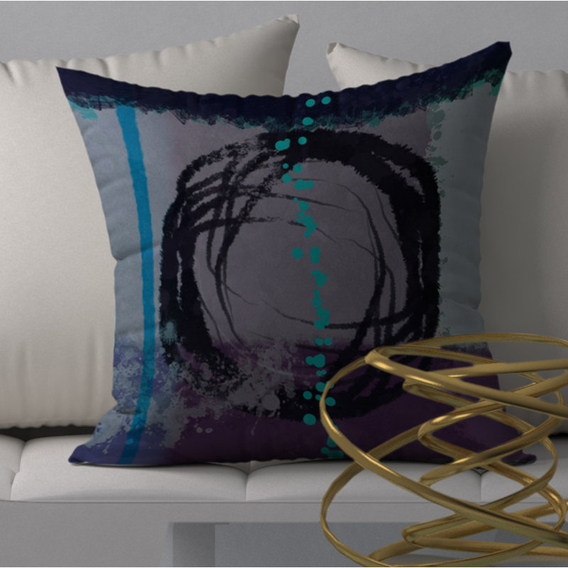 Magnifique housse de coussin carré et insert, H 18 po x l 18 po