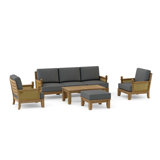 Luxe Outdoor 7 - Piece Teak Conversation Set