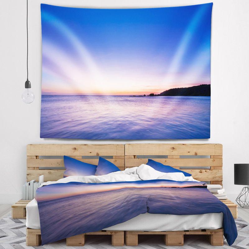 Tapisserie «Seashore Sky and Waters at Sunset», H 32 po x l 39 po